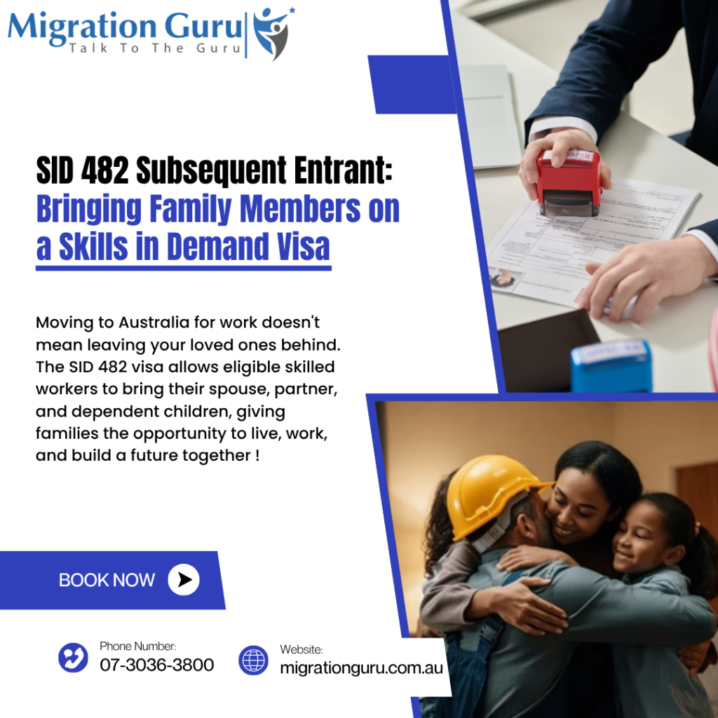 SID 482 Subsequent Entrant